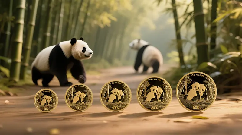 Džinovske pande u igri - motiv sa reversa zlatnika Kineska Panda 2026