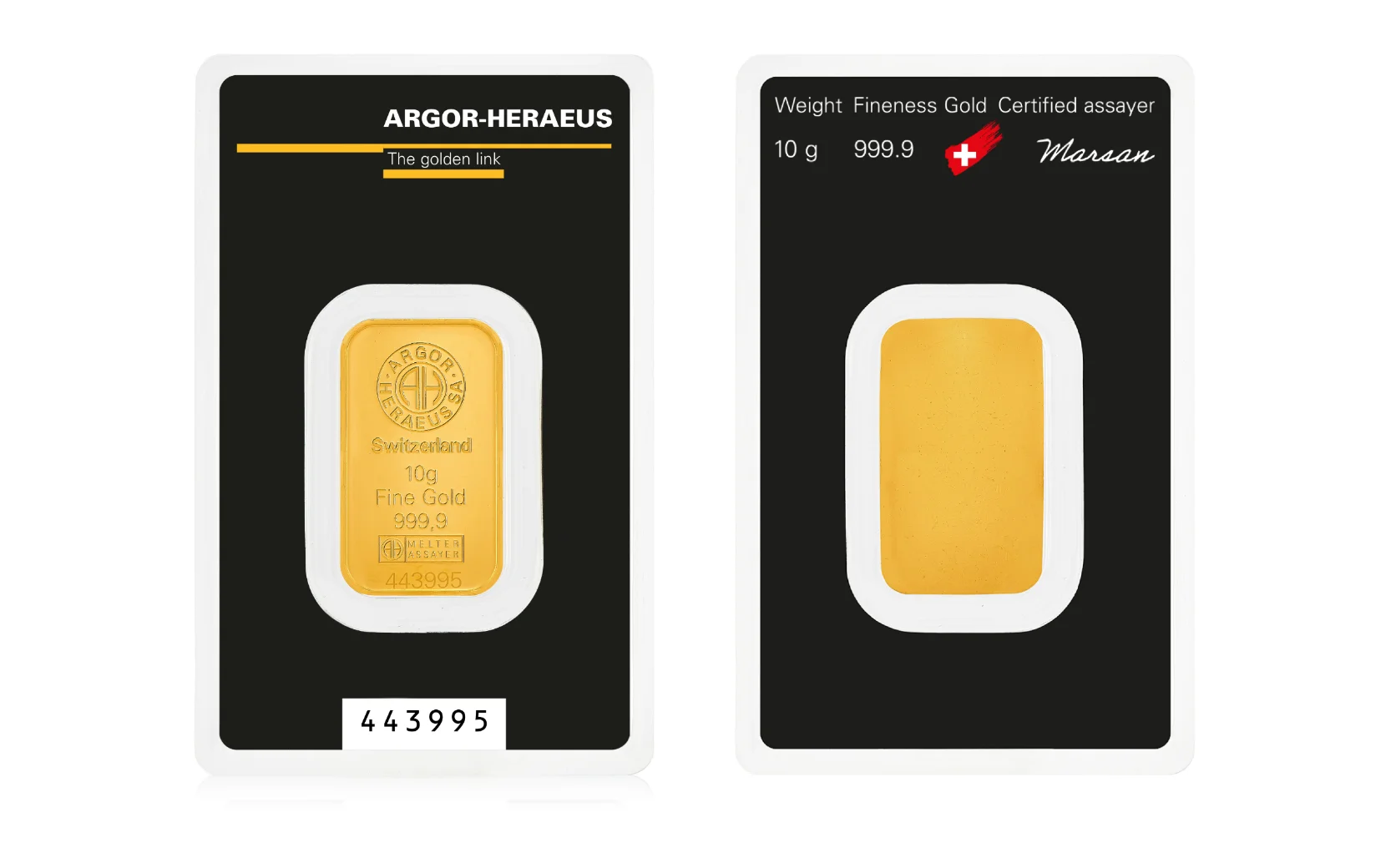 Argor-Heraeus Zlatna poluga 10g - Argor-Heraeus