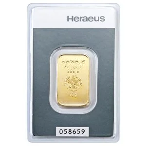 Heraeus Zlatna poluga 10g - 