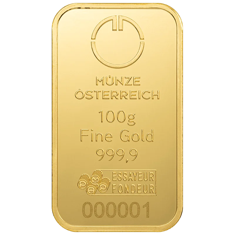 Münze Österreich Zlatna poluga 100g - Münze Österreich