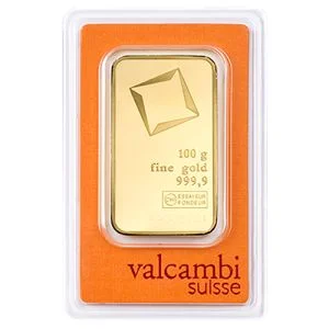 Valcambi Zlatna poluga 100g - Valcambi
