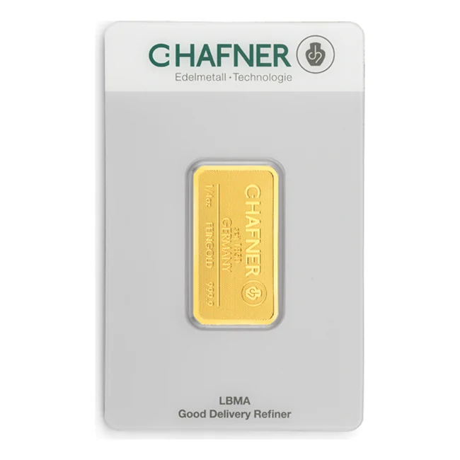 C.HAFNER 1/4 oz (7,78g), Fine Gold 9999, LBMA
