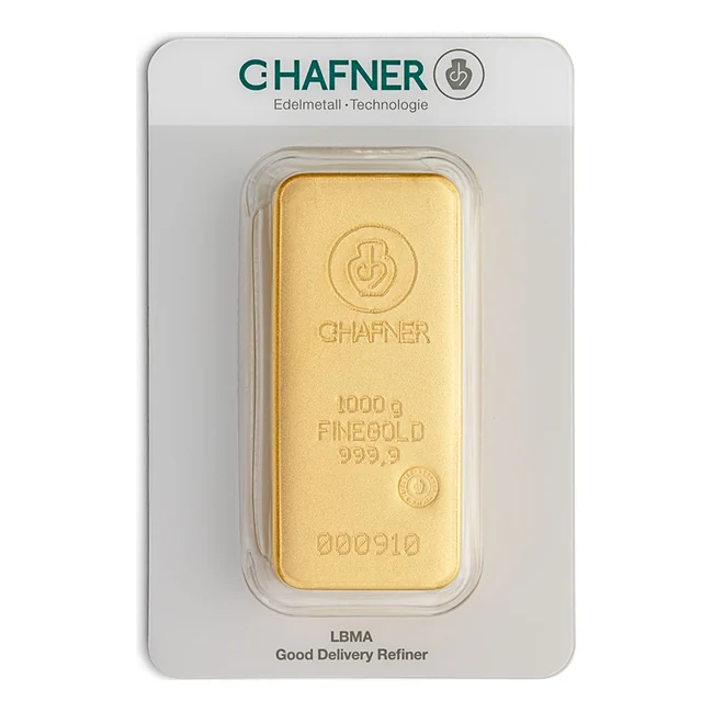 C.HAFNER 1 kg livena, Fine Gold 9999, LBMA