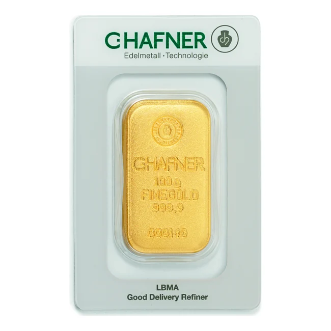 C.HAFNER 100g livena, Fine Gold 9999, LBMA