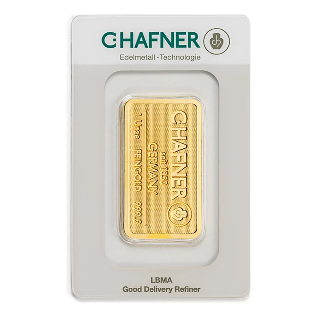 C.HAFNER 1 oz (31,10g), Fine Gold 9999, LBMA