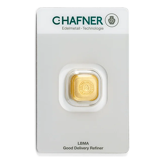 C.HAFNER 1 oz livena (31,10g), Fine Gold 9999, LBMA