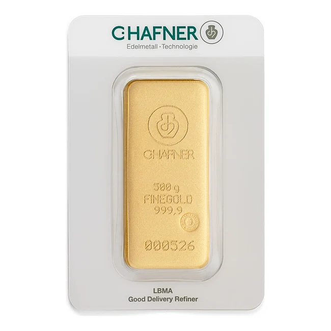C.HAFNER 500g livena, Fine Gold 9999, LBMA
