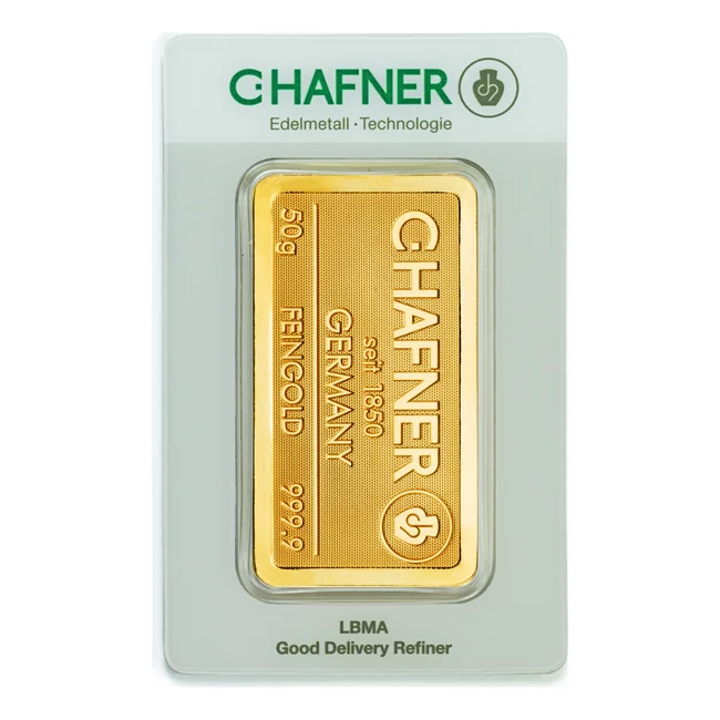 C.HAFNER 50g, Fine Gold 9999, LBMA